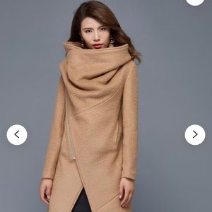 Asymmetrical Brown Coat